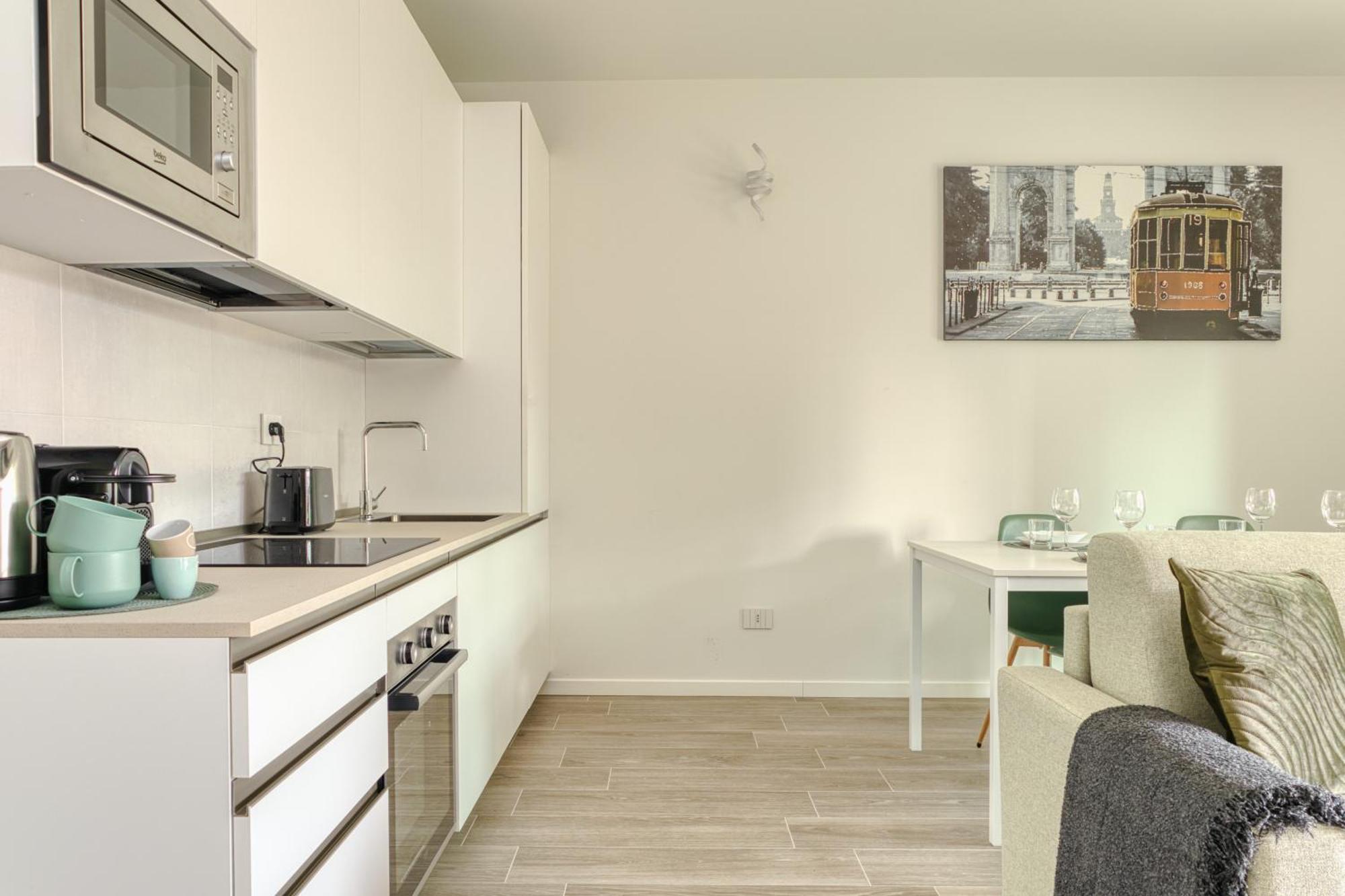 Appartement In Financial District 4 Pax Milan